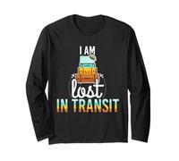 I Am Lost In Transit Luggage Pun Vacation Lovers Long Sleeve T-Shirt