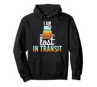 I Am Lost In Transit Luggage Pun Vacation Lovers Pullover Hoodie