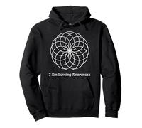 I Am Loving Awareness, Ram Dass Mantra, Spiral Mandala Pullover Hoodie