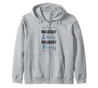 I am Malagasy Doing Malagasy things Funny Madagascar Lover Zip Hoodie