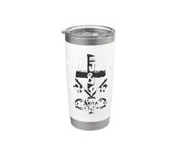 I Am Mixed Half Jesus and Half Peter Christian #Runup Gift Stainless Steel Insulated Tumbler