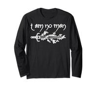 I Am No Man Fantasy Reader Feminist Quote Gift Bookish Long Sleeve T-Shirt