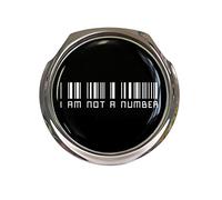 I Am Not A Number Car Grille Badge With Fixings