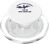 I am not a social butterfly, I am an anti-social bat. PopSockets PopGrip for MagSafe