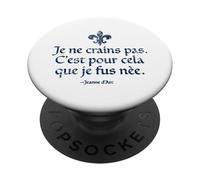 I Am Not Afraid I Was Born To Do This Joan of Arc Navy Aged PopSockets Adhesive PopGrip