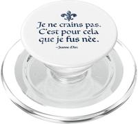 I Am Not Afraid I Was Born To Do This Joan of Arc Navy Aged PopSockets PopGrip for MagSafe
