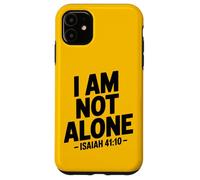 I Am Not Alone Uplifting - Retro Bible Verse Christian Faith Case for iPhone 11