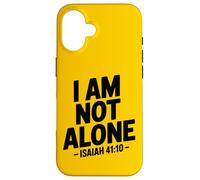 I Am Not Alone Uplifting - Retro Bible Verse Christian Faith Case for iPhone 16
