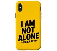 I Am Not Alone Uplifting - Retro Bible Verse Christian Faith Case for iPhone X/XS