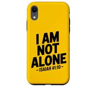 I Am Not Alone Uplifting - Retro Bible Verse Christian Faith Case for iPhone XR