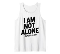 I Am Not Alone Uplifting - Retro Bible Verse Christian Faith Tank Top