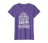 I am not anti-social I am selectively social T-Shirt