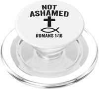 I Am Not Ashamed - Christian Bible Gospel Quote PopSockets PopGrip for MagSafe