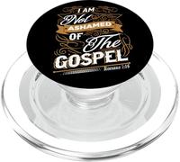 I Am Not Ashamed Of The Gospel Romans 1:16 Christian PopSockets PopGrip for MagSafe