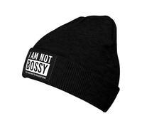 I Am Not Bossy I Just Know What You Should Be Doing Women Men Plain Knit Hats Warm Knitted Cap Stretchable Slouch Beanie for Winter Outdoor Running
