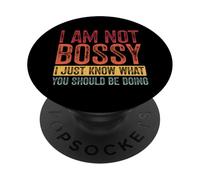 I Am Not Bossy I Just Know What You Should Do Retro PopSockets Adhesive PopGrip