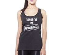 I am Not Fat I'm Pregnant Women's Vest - black Small