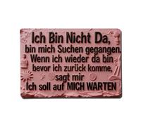 I Am Not Here, Have Gone To Look For Myself, When I Am Back Again, Before I Return, Tell Me, I Should Wait For Myself Movie Poster,Vintage Metal Tin Sign,Retro Wall Decor for Home Bars, Restaurants, C
