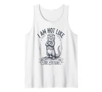 I Am Not Like The Otters Funny Dapper Pun Tank Top