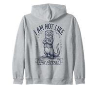 I Am Not Like The Otters Funny Dapper Pun Zip Hoodie