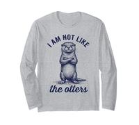 I Am Not Like The Otters Funny Introvert Pun Long Sleeve T-Shirt