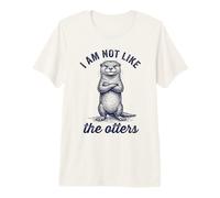 I Am Not Like The Otters Funny Introvert Pun Premium T-Shirt