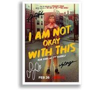 I Am Not Ok With This Cast Signed Autograph A4 Poster Photo TV Netflix Show Series Season Framed Memorabilia Gift (A3 POSTER ONLY)
