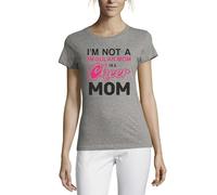 I Am Not Regular Mom I Am A Cheer Mom Crew Neck Cotton Women's T-Shirt Gray XX-Large