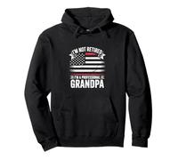 I Am Not Retired I Am a Professional Grandpa Bold Text Pullover Hoodie
