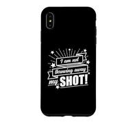 I Am Not Throwing Away My Shot Vintage Graphic Motivation Case for iPhone XS Max