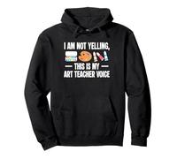 I Am Not Yelling This Is My Art Teacher Voice Funny Pullover Hoodie