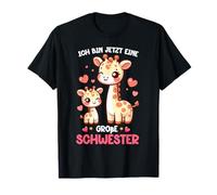 I Am Now A Big Sister Giraffe Sibling Child T-Shirt