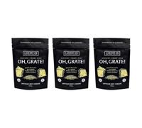 I Am Nut Ok Oh, Grate! Vegan Italian Cheese Alternative, Garlicky Umami Bold, 100g, Handmade in London (3 Pack)