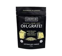 I Am Nut Ok Oh, Grate! Vegan Italian Cheese Alternative, Garlicky Umami Bold, 100g, Handmade in London (Single)