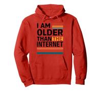 I Am Older Than The Internet Funny Retro Humor Meme Floppy Pullover Hoodie