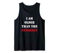 I Am Older Than The Internet Funny Retro Tech Witty Humor Tank Top
