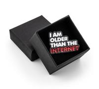 I Am Older Than The Internet, Gift Enamel Pin Badge in Gift Box, Funny Millennial Design, 3 x 2 cm