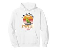 I Am Only Talking To My Parakeet Today Funny Pet Pullover Hoodie