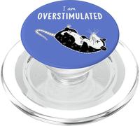 I Am Overstimulated Possum Funny Cute Animal Saying PopSockets PopGrip for MagSafe