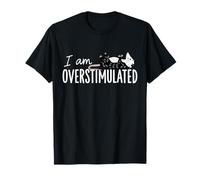 I Am Overstimulated Possum Funny Cute Animal Saying T-Shirt
