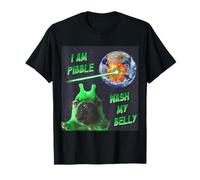 i am pibble wash My Belly Alien Dog Funny Meme Cute T-Shirt