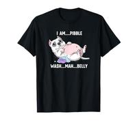 I Am Pibble Wash My Belly Meme Funny Dog Brainrot T-Shirt