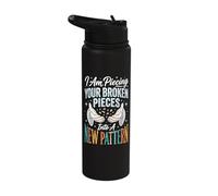 I Am Piecing Your Broken Pieces Into A New Pattern Stainless Steel Insulated Water Bottle