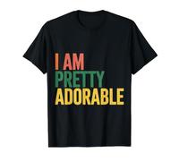 I Am Pretty Adorable Cute Confident Personality - Value Graphic T-Shirt, Men, Black, M