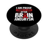 I Am Proof Brain Aneurysm Awareness Survivor PopSockets Adhesive PopGrip