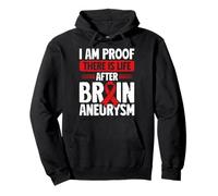 I Am Proof Brain Aneurysm Awareness Survivor Pullover Hoodie
