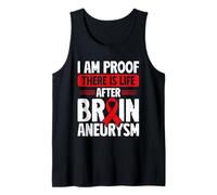 I Am Proof Brain Aneurysm Awareness Survivor Tank Top