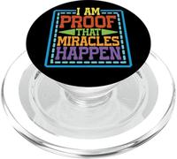 I Am Proof That Miracles Happen - PopSockets PopGrip for MagSafe