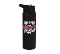 I Am Proof that Miracles Happen Stainless Steel Insulated Water Bottle