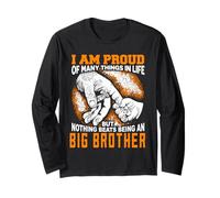 I Am Proud Being Big Brother Vintage Xmas For Grandpa Dad Long Sleeve T-Shirt